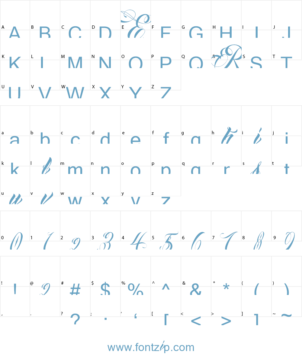 Anha Queen demo version Font Character
